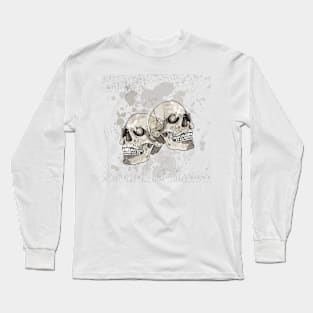 Grungy Skulls Halloween Long Sleeve T-Shirt